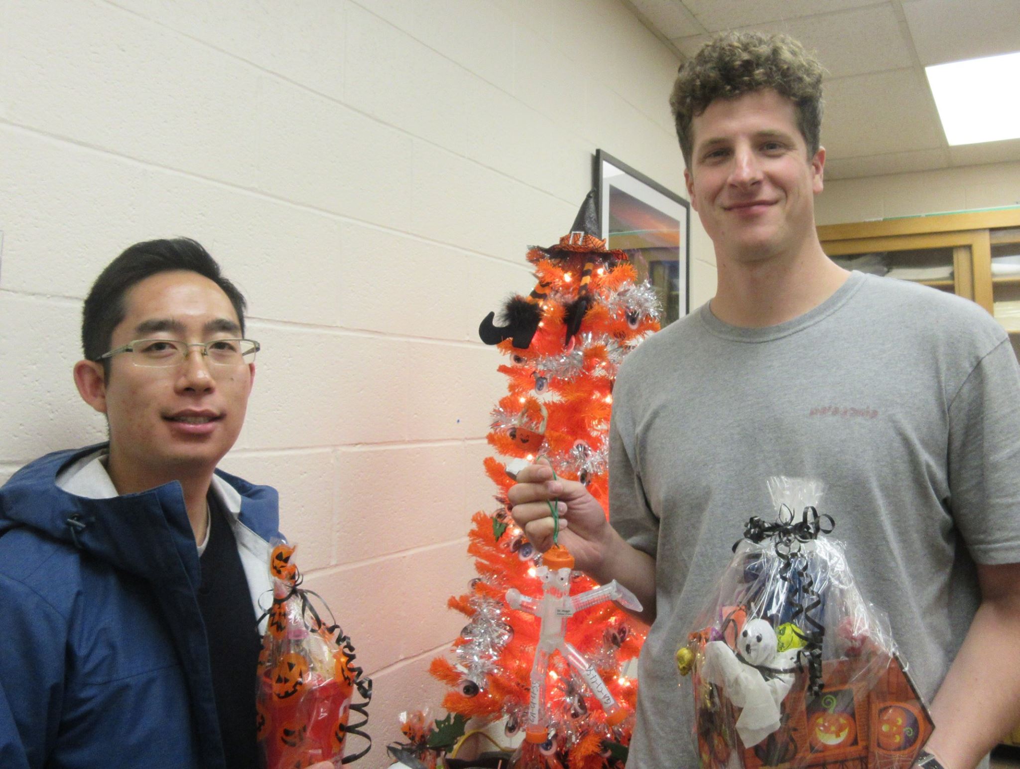 David Dinh 2nd prize in department halloween ornament contest